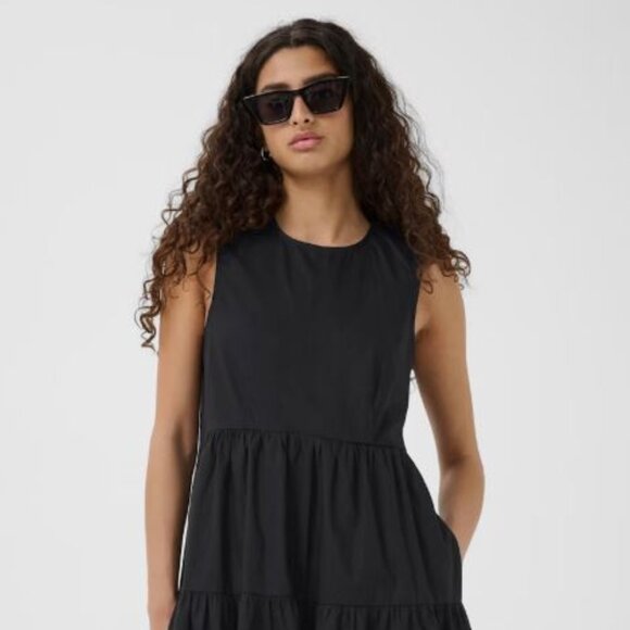 In Wear Black Cotton Maxi Dress - Picture 3 of 11